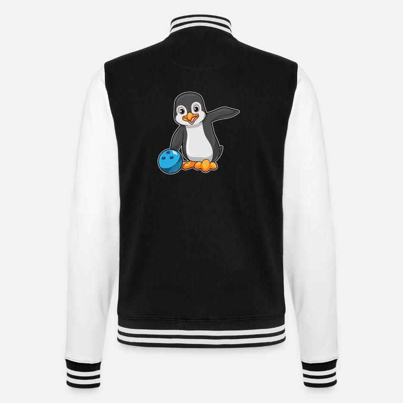 Penguin Bowling Boule de bowling - Veste Teddy - noir/blanc