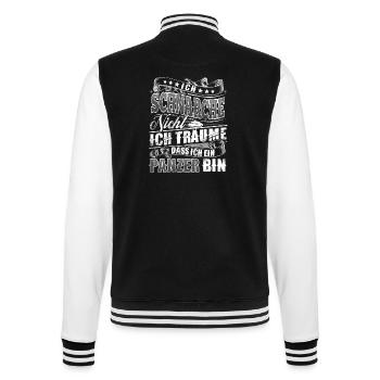 Panzer - College-Sweatjacke - Schwarz/Weiß - Hinten - Marisol (170cm)