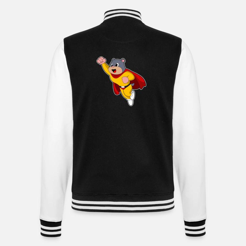 Mole en héros - Veste Teddy - noir/blanc