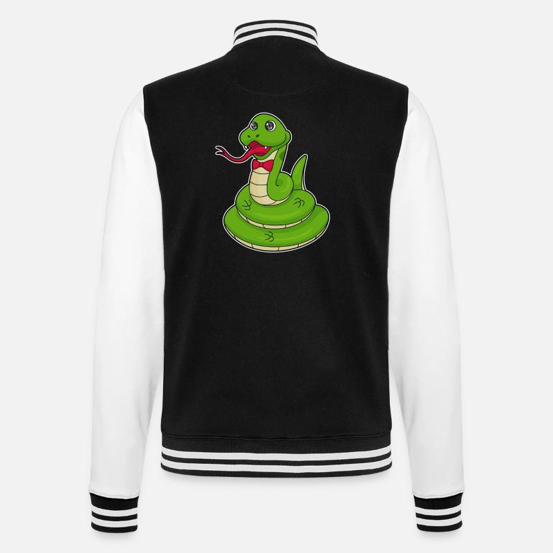 Serpent avec boucle - Veste Teddy - noir/blanc