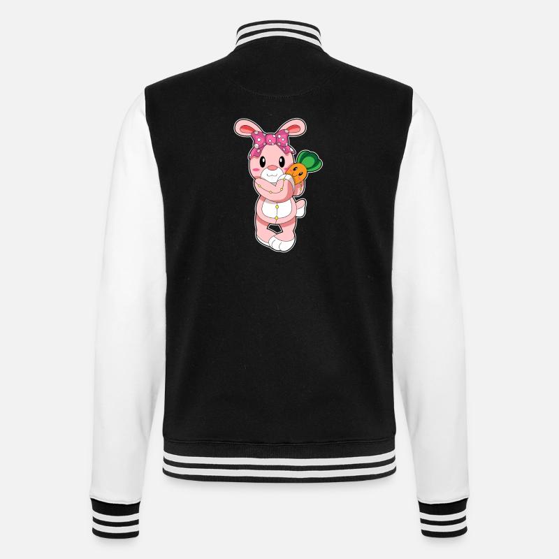 Le lapin comme jouet - Veste Teddy - noir/blanc