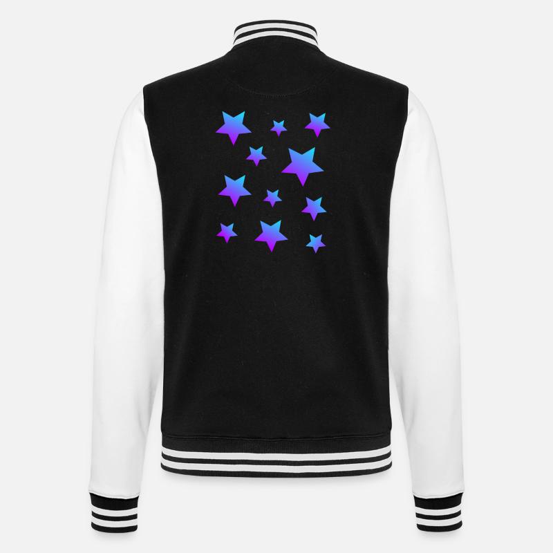 Star Star Pack Bleu-Violet - Veste Teddy - noir/blanc
