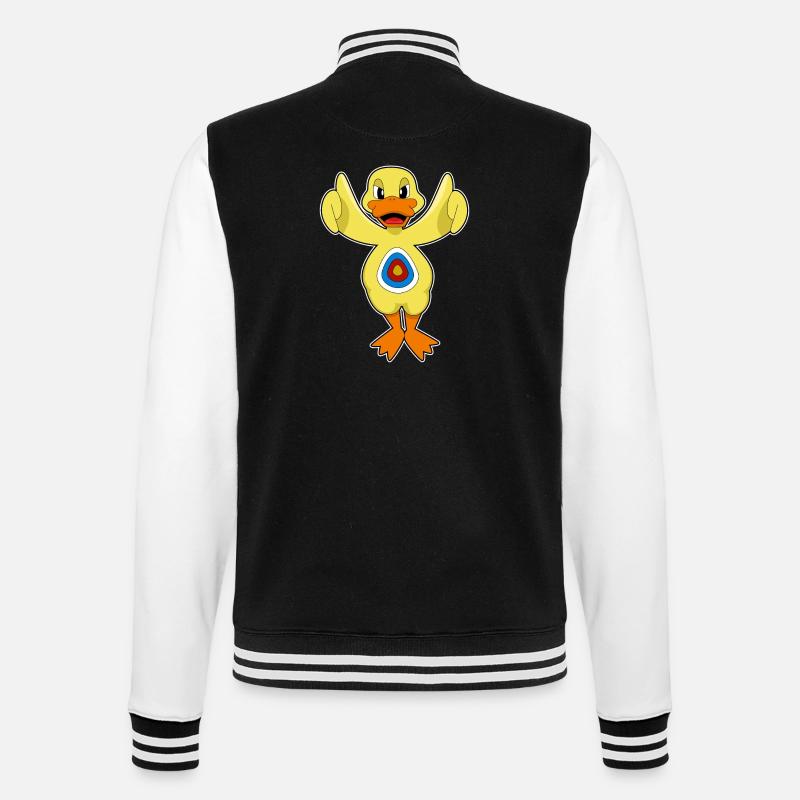 Cible de fléchettes canard - Veste Teddy - noir/blanc