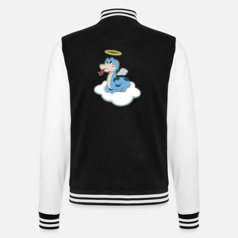 Snake Cloud - College Sweat Jacket - black/white