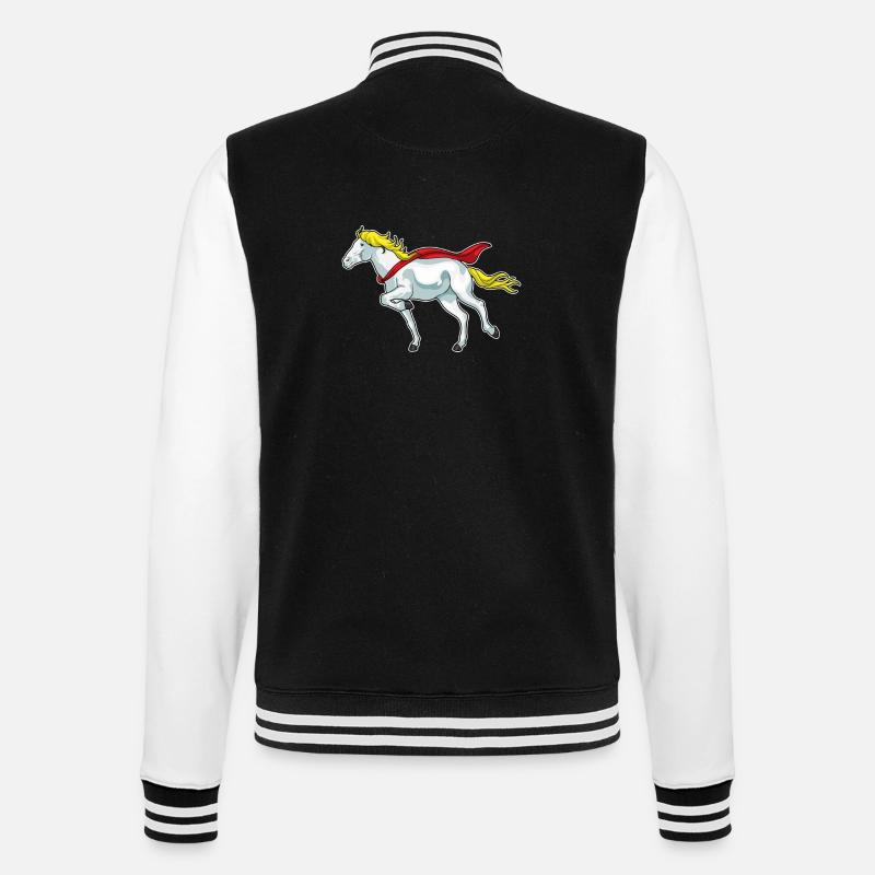 Cap de cheval - Veste Teddy - noir/blanc