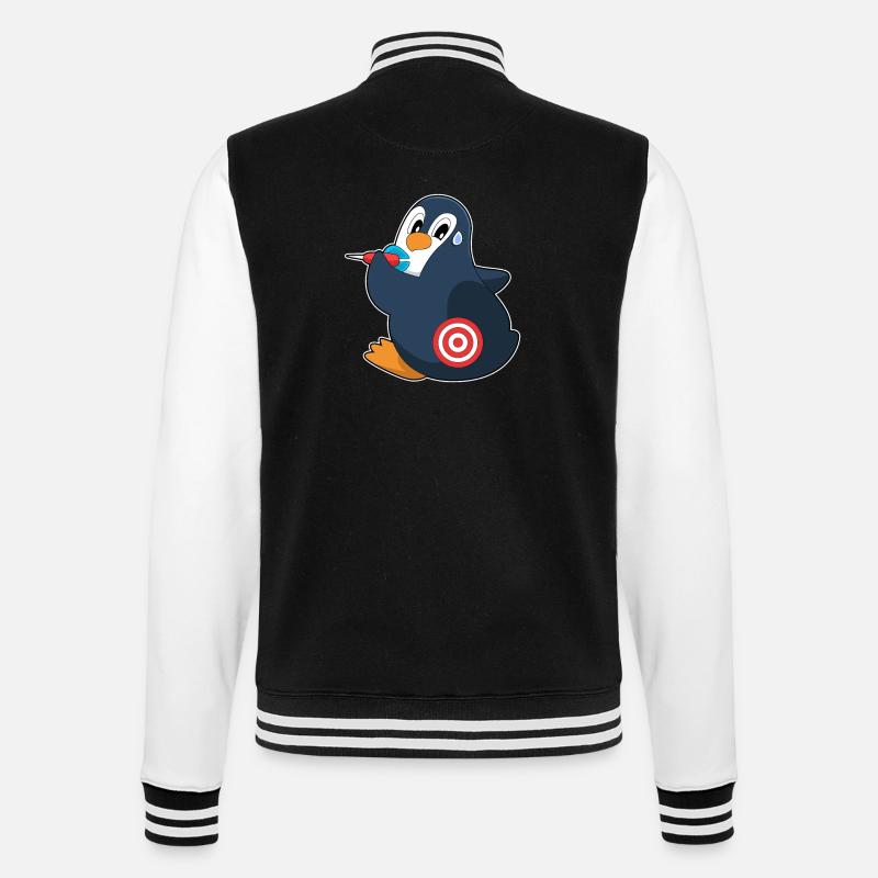 Penguin Dart Dart Dartboard - Veste Teddy - noir/blanc
