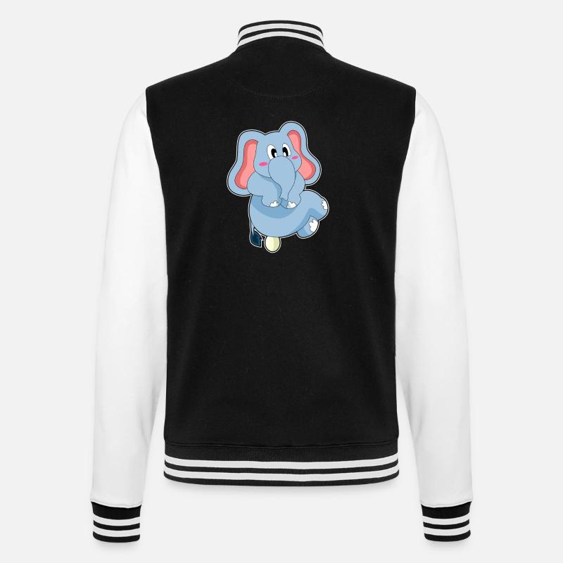 Oeuf d’éléphant - Veste Teddy - noir/blanc