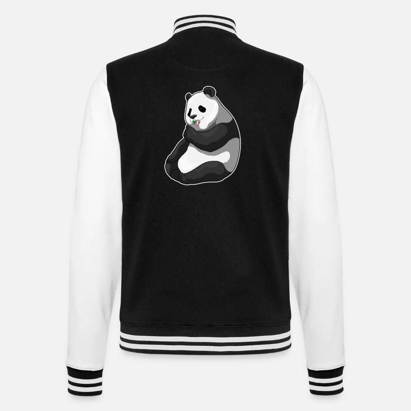 Sucette panda - Veste Teddy - noir/blanc