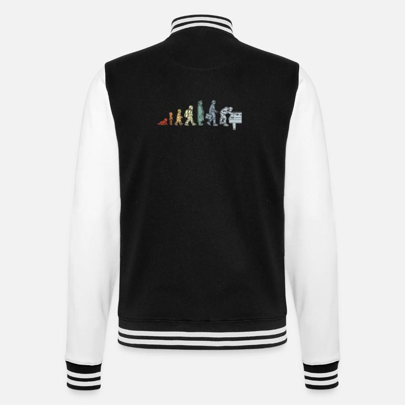 Pool Evolution - College-Sweatjacke - Schwarz/Weiß