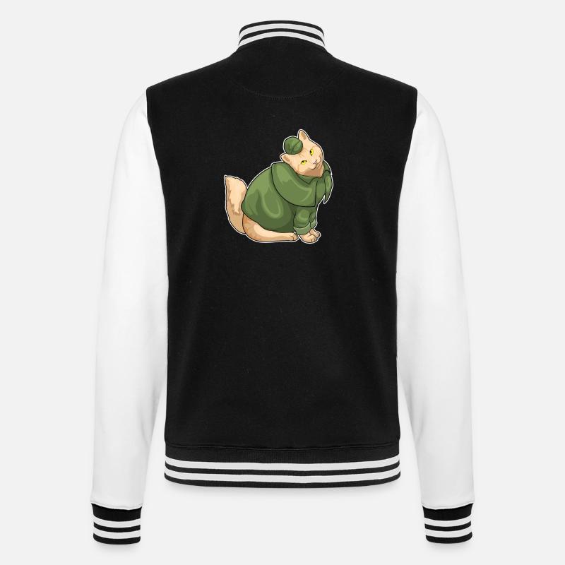 Détective de chat - Veste Teddy - noir/blanc