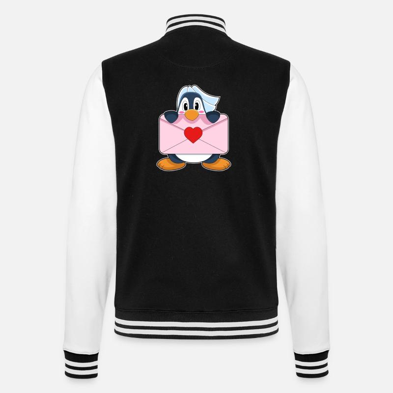 Mariage Penguin Bride Letter - Veste Teddy - noir/blanc