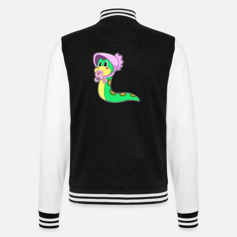 Sucette Serpent Bébé - Veste Teddy - noir/blanc