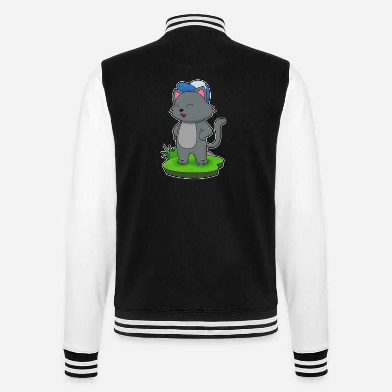 Casquette pour chat - Veste Teddy - noir/blanc