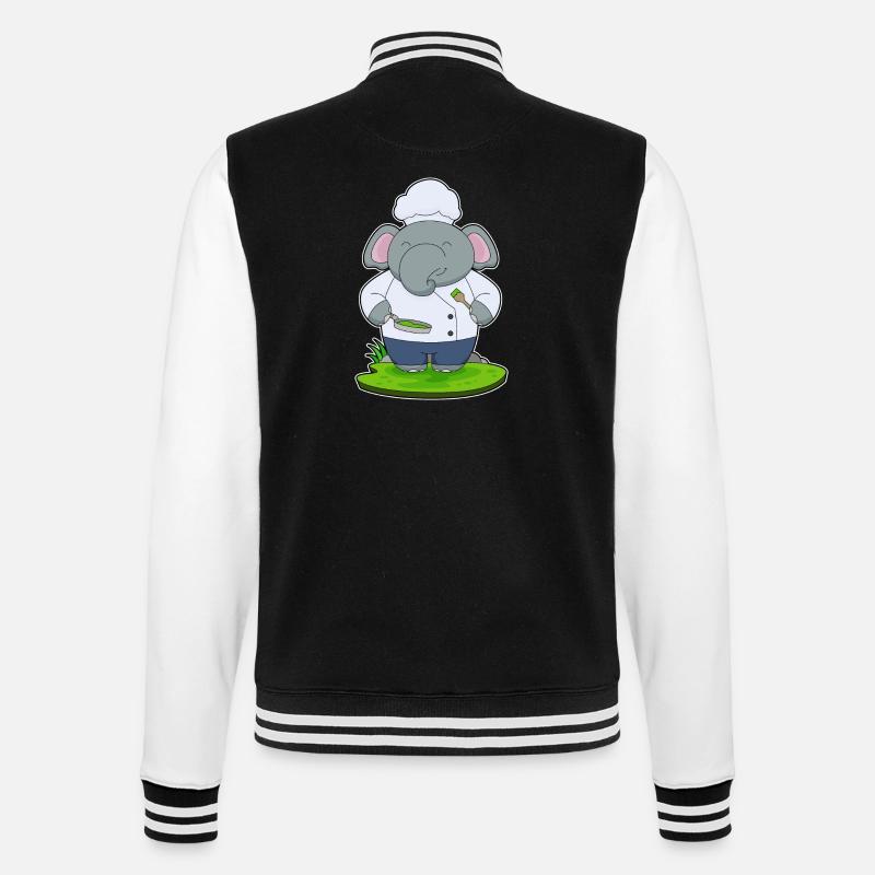 Poêle à éléphant - Veste Teddy - noir/blanc