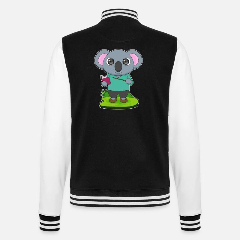Koala Teacher Pointer - Veste Teddy - noir/blanc