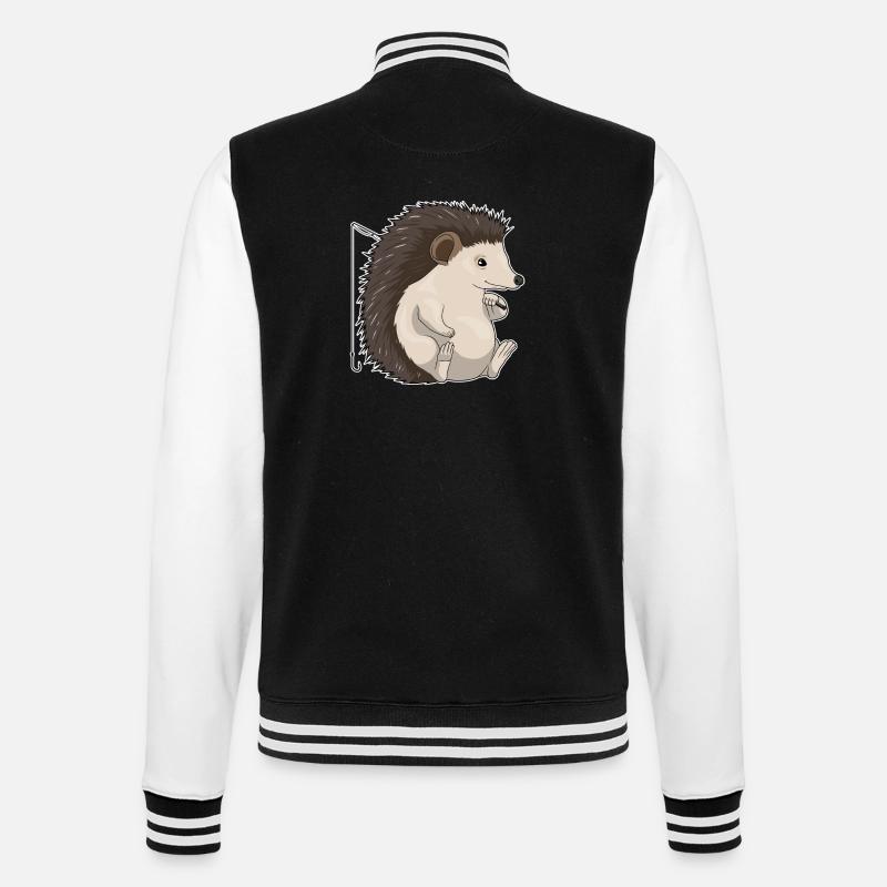 Hérisson Angler Angel - Veste Teddy - noir/blanc