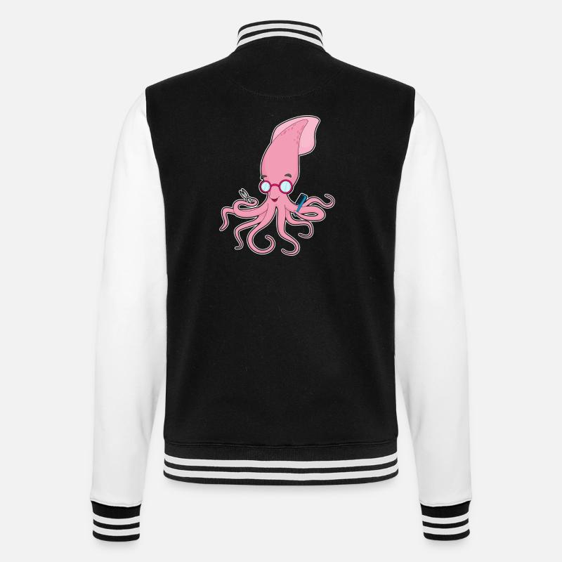 Calmar Coiffeur Ciseaux - Veste Teddy - noir/blanc