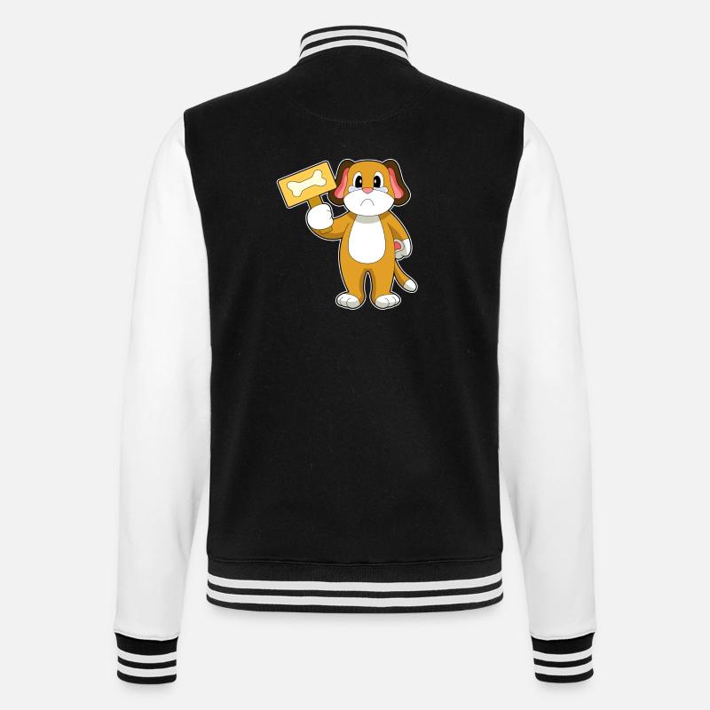 Os de chien - Veste Teddy - noir/blanc