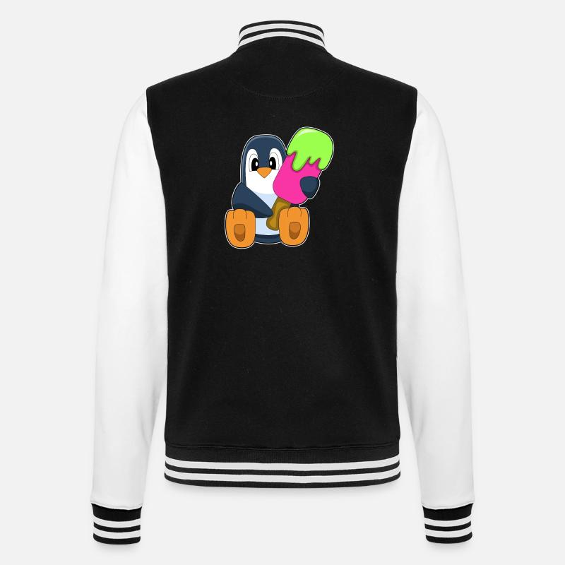 Popsicle pingouin - Veste Teddy - noir/blanc