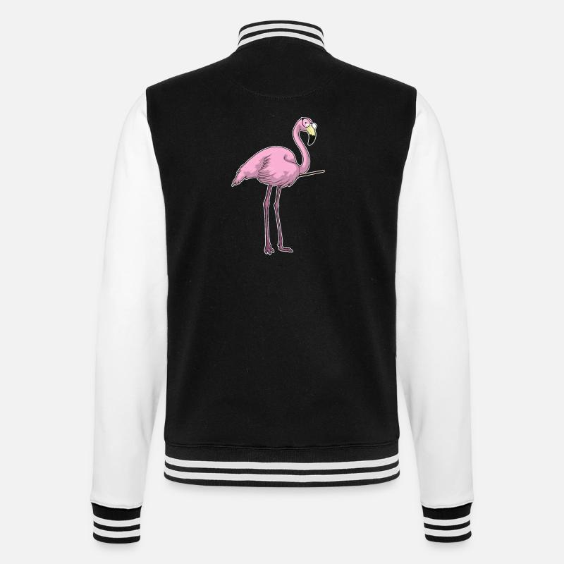 Flamingo Teacher Pointer - Veste Teddy - noir/blanc