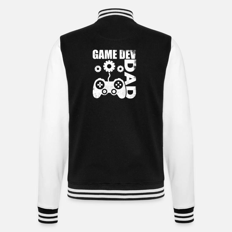 Game Developer Dad - College Sweat Jacket - black/white