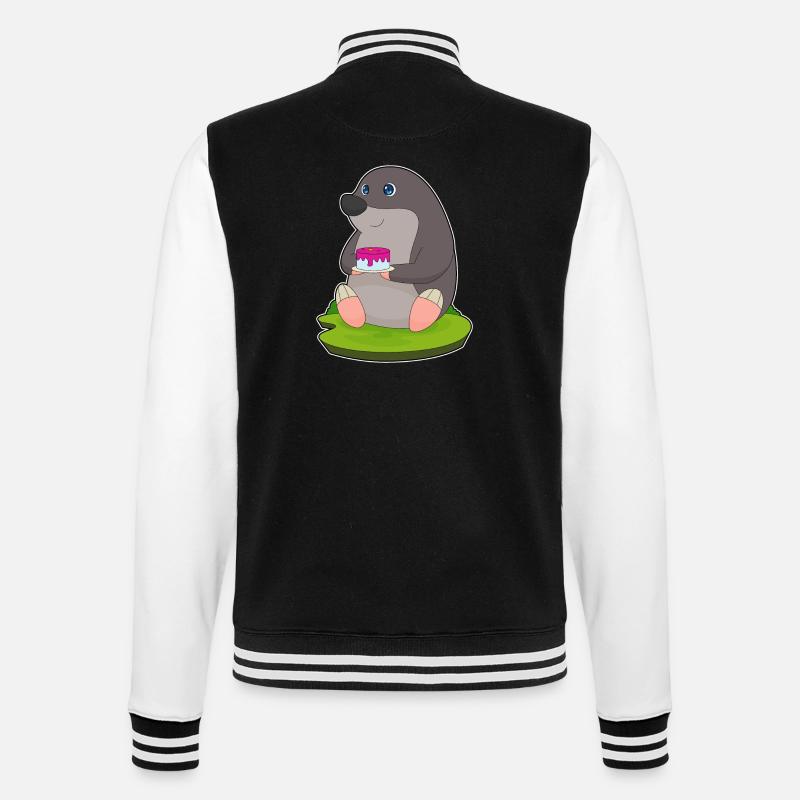 Gâteau taupe - Veste Teddy - noir/blanc