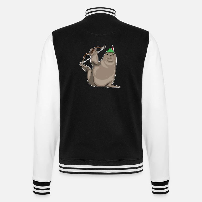 Arc de phoque - Veste Teddy - noir/blanc