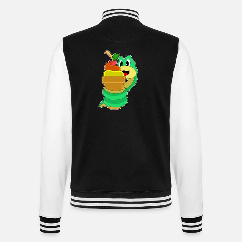 Crème glacée gaufre serpent - Veste Teddy - noir/blanc