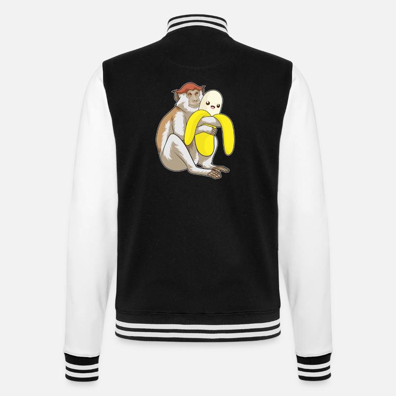 Singe Peluche - Veste Teddy - noir/blanc