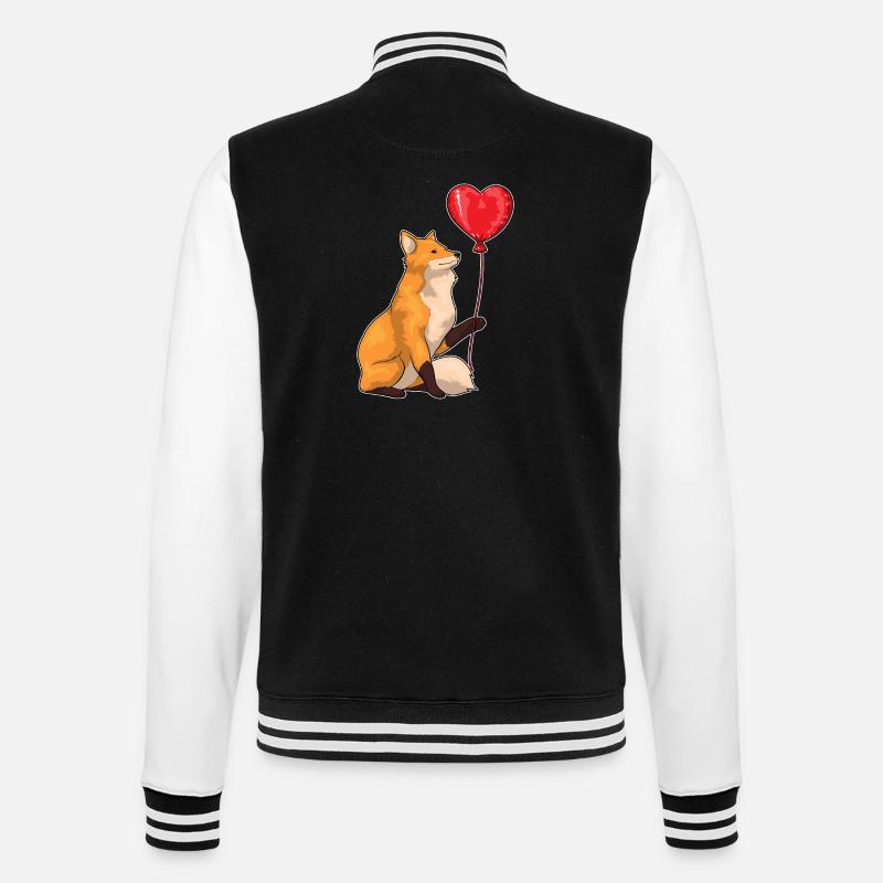Fuchs Luftballon - College-Sweatjacke - Schwarz/Weiß