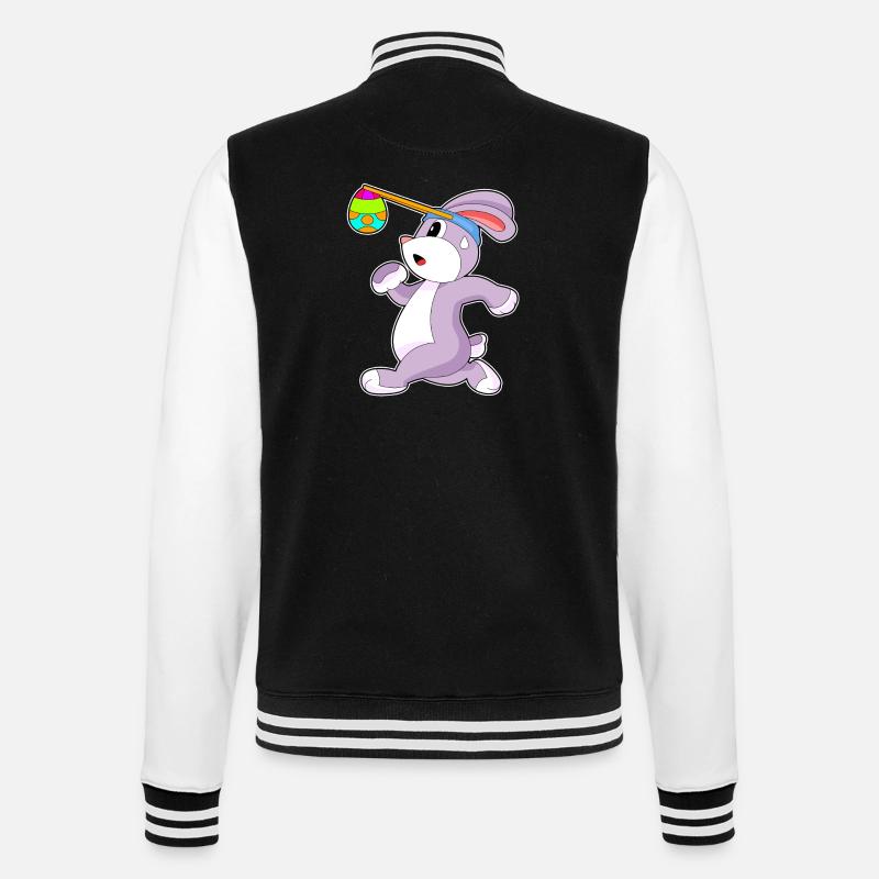Bunny Easter Jogging - College Sweat Jacket - black/white