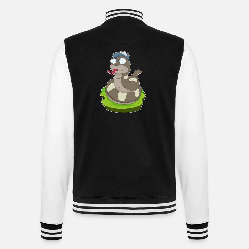 Lunettes Snake - Veste Teddy - noir/blanc