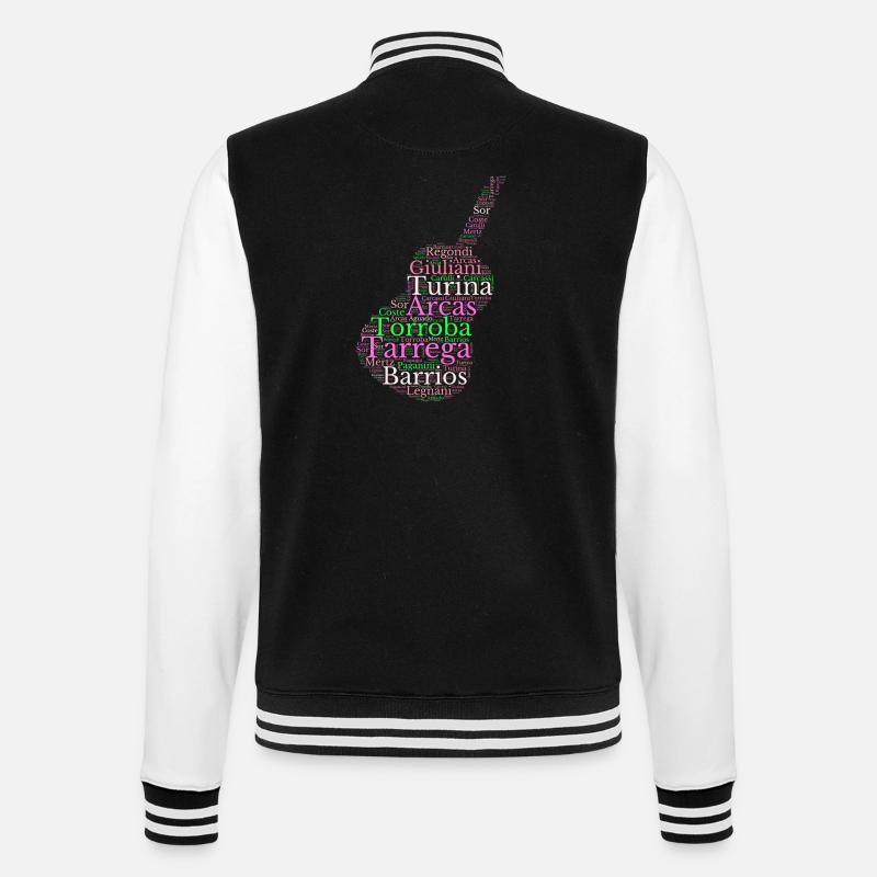 Compositeurs pour Guitare classique espagnole - Veste Teddy - noir/blanc