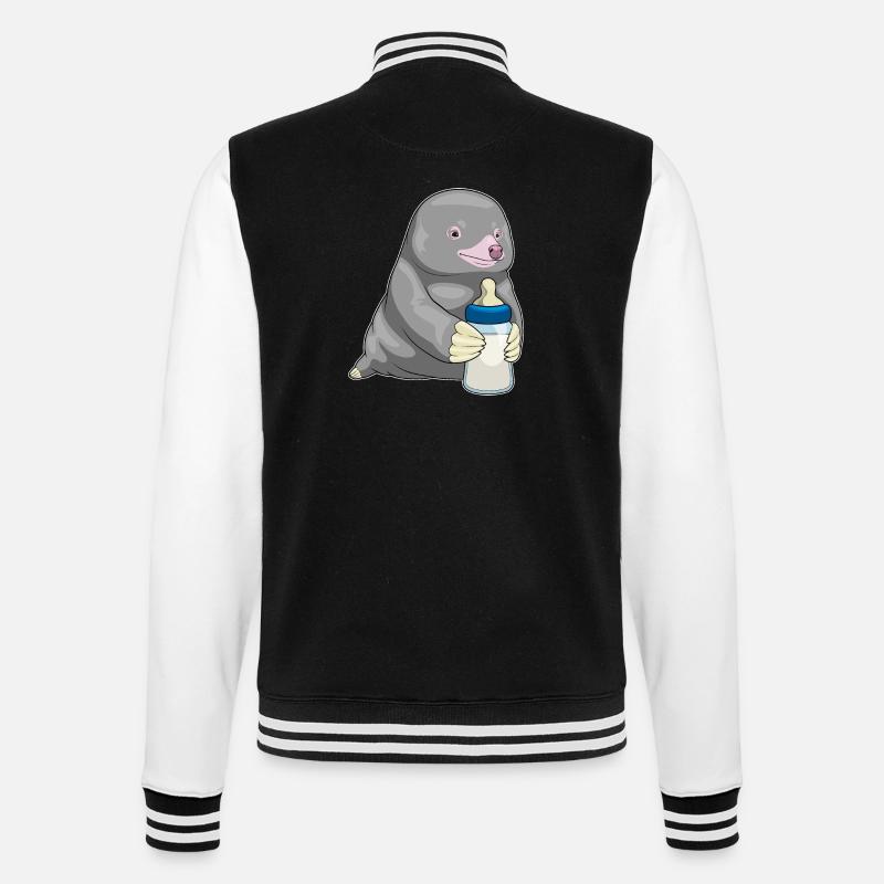 Mole Lait de biberon - Veste Teddy - noir/blanc