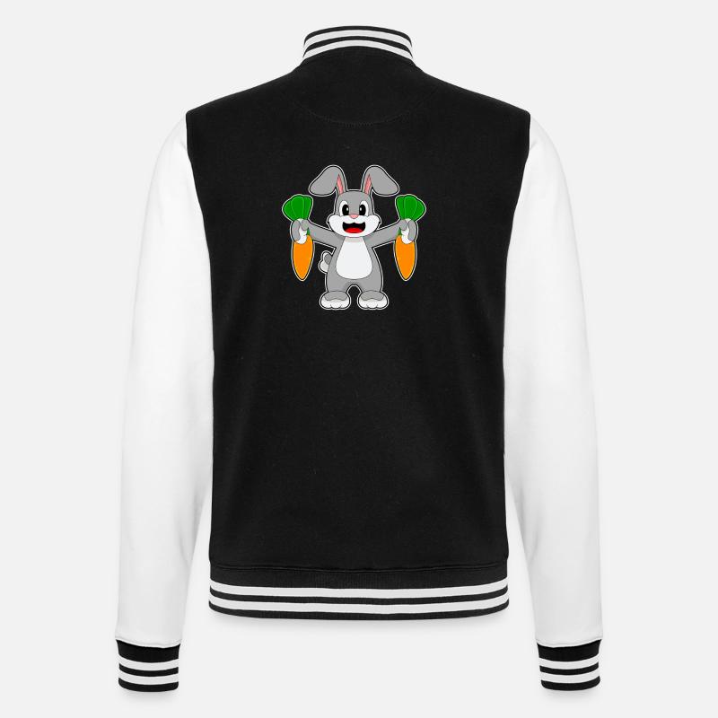 Carottes lapin - Veste Teddy - noir/blanc