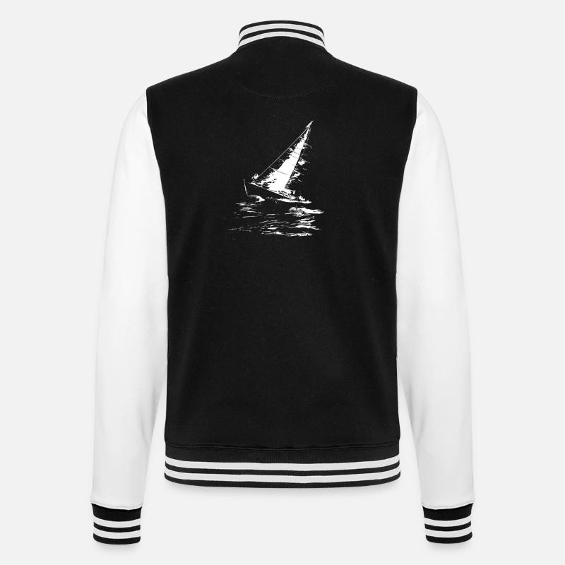 Graphismes de voile - Veste Teddy - noir/blanc