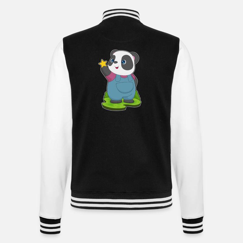 Étoile Panda - Veste Teddy - noir/blanc