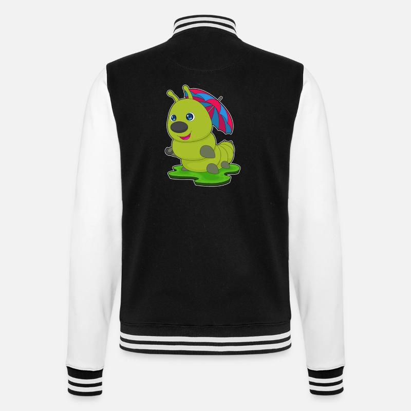 Parapluie Caterpillar - Veste Teddy - noir/blanc
