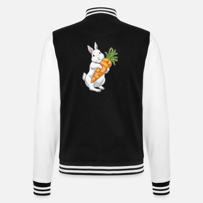 Lapin Carotte - Veste Teddy - noir/blanc
