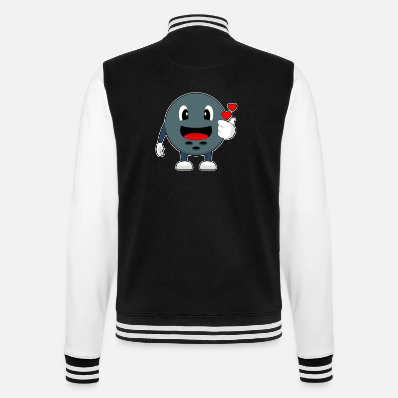 Bowling Boule de bowling - Veste Teddy - noir/blanc