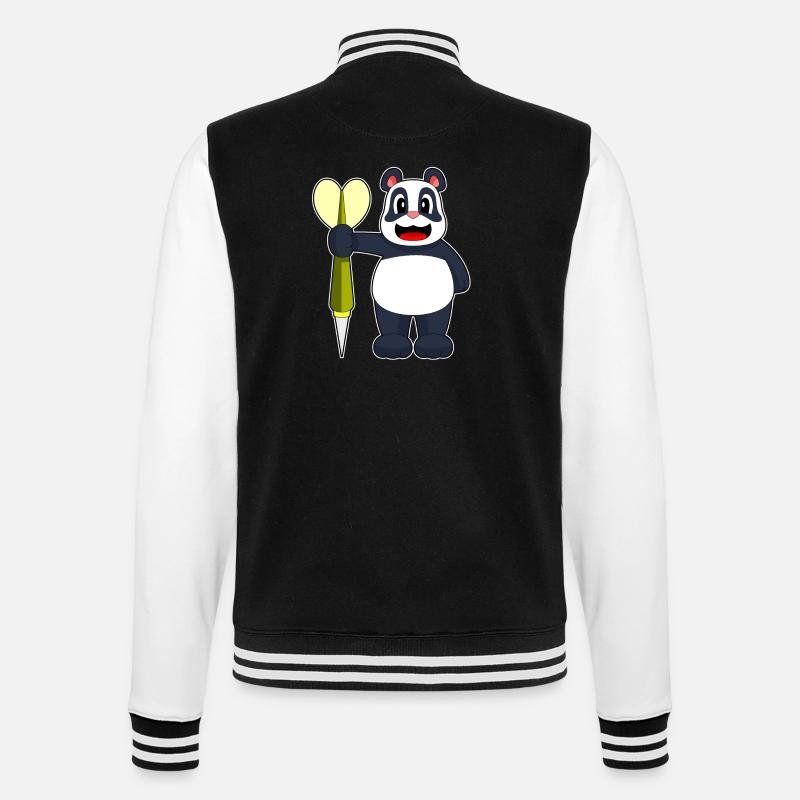 Panda Dart Dartpfeil - Veste Teddy - noir/blanc