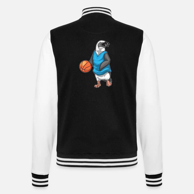 Penguin Basketteur Basketteur - Veste Teddy - noir/blanc