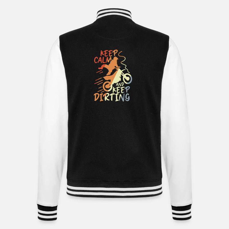 Restez calme et continuez à salir - Veste Teddy - noir/blanc