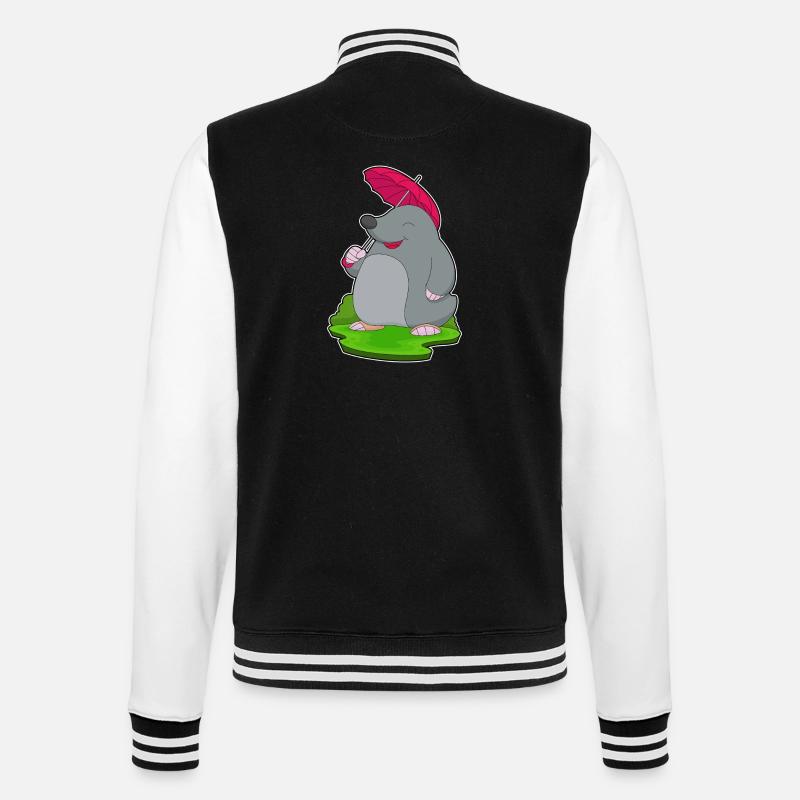 Mole Umbrella - College Sweat Jacket - black/white