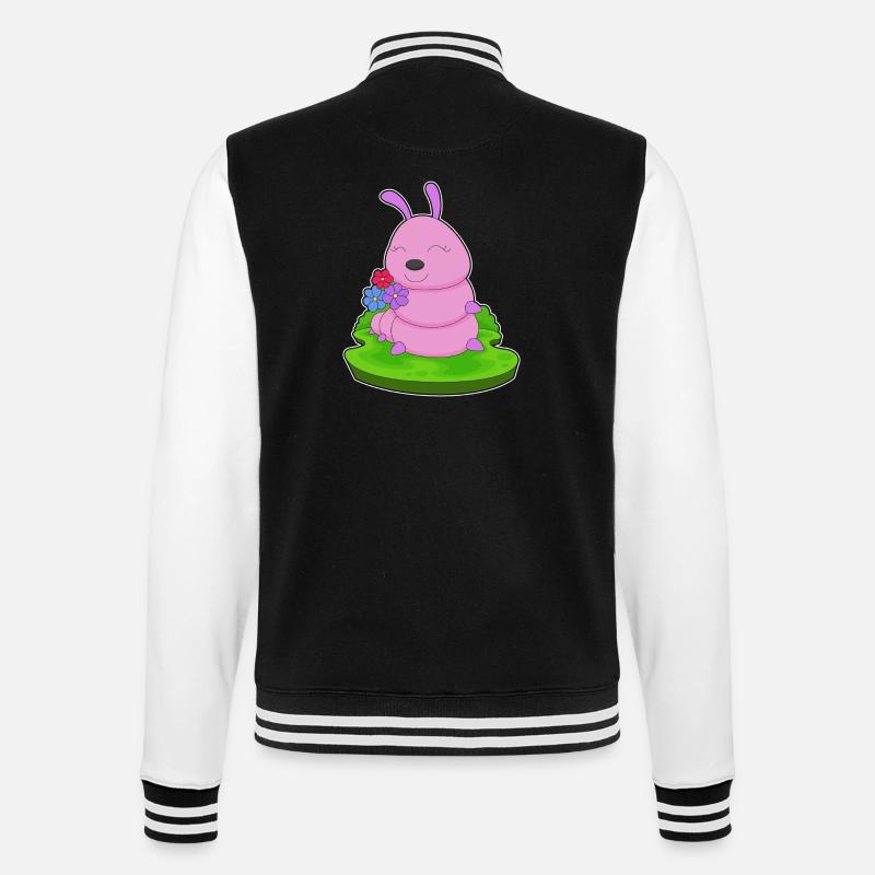 Fleurs de chenille - Veste Teddy - noir/blanc