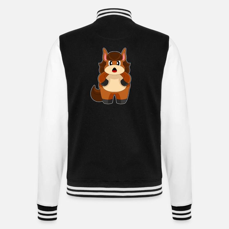 Cheval Dick - Veste Teddy - noir/blanc