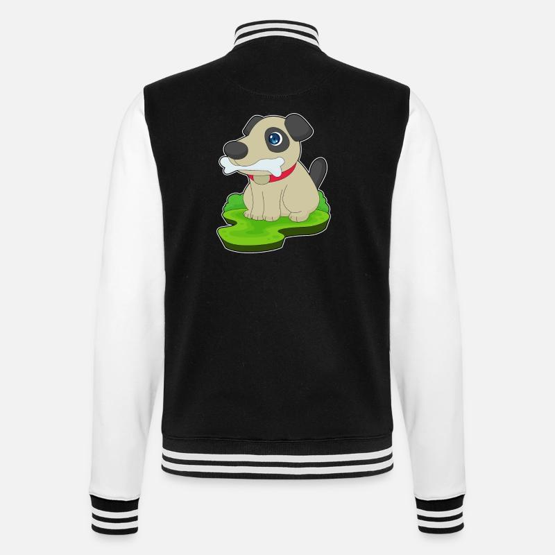 Os de chien - Veste Teddy - noir/blanc