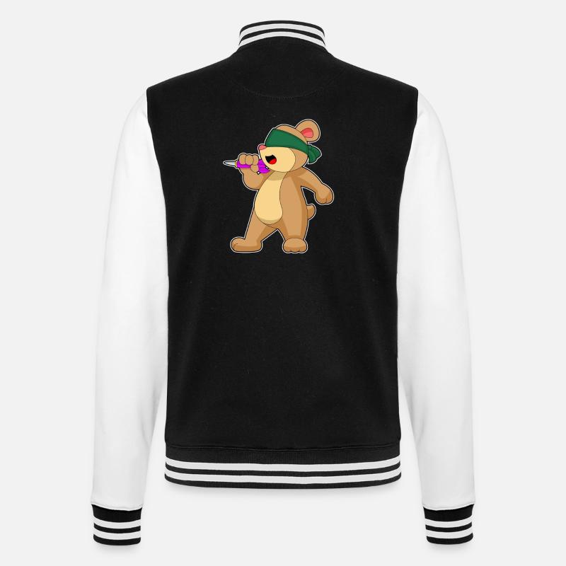 Fléchette d’ours Fléchette - Veste Teddy - noir/blanc