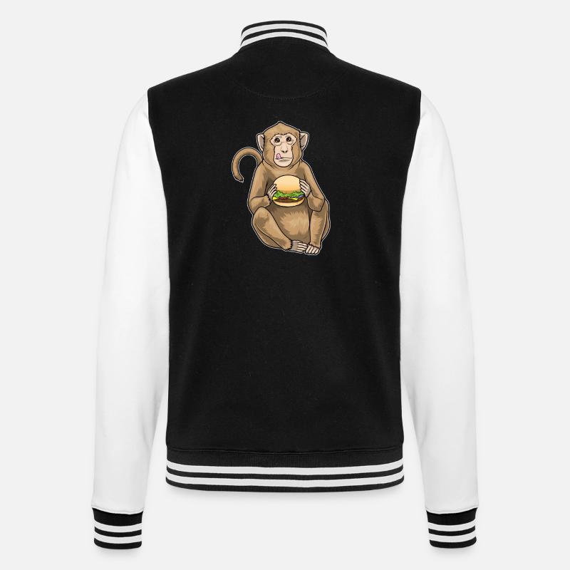 Cheeseburger de singe - Veste Teddy - noir/blanc