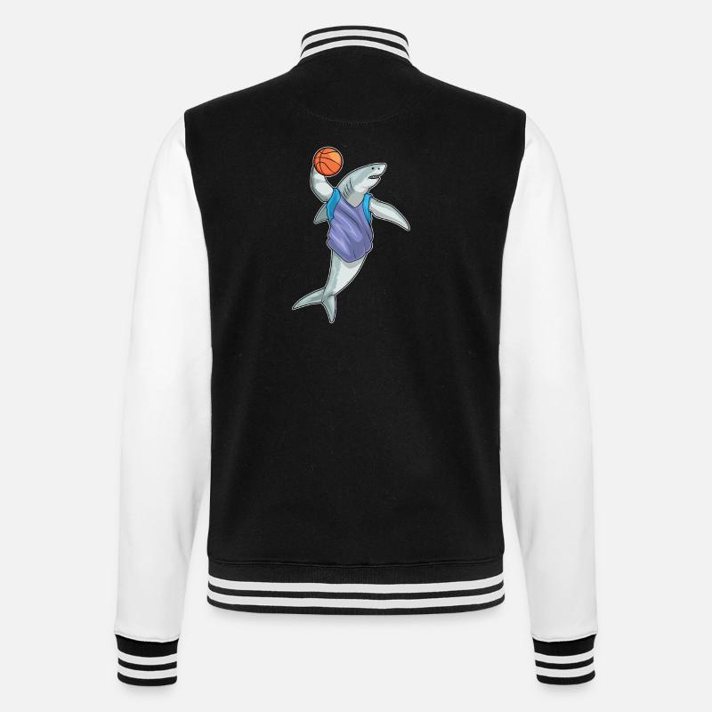 Requin Basketteur Basketteur - Veste Teddy - noir/blanc